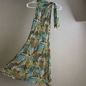 Sunny Leigh Scarf Collar Midi Knee Length Dress